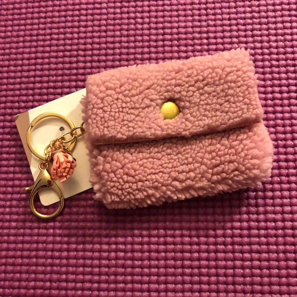 Puffy Pink Small Wallet Keychain